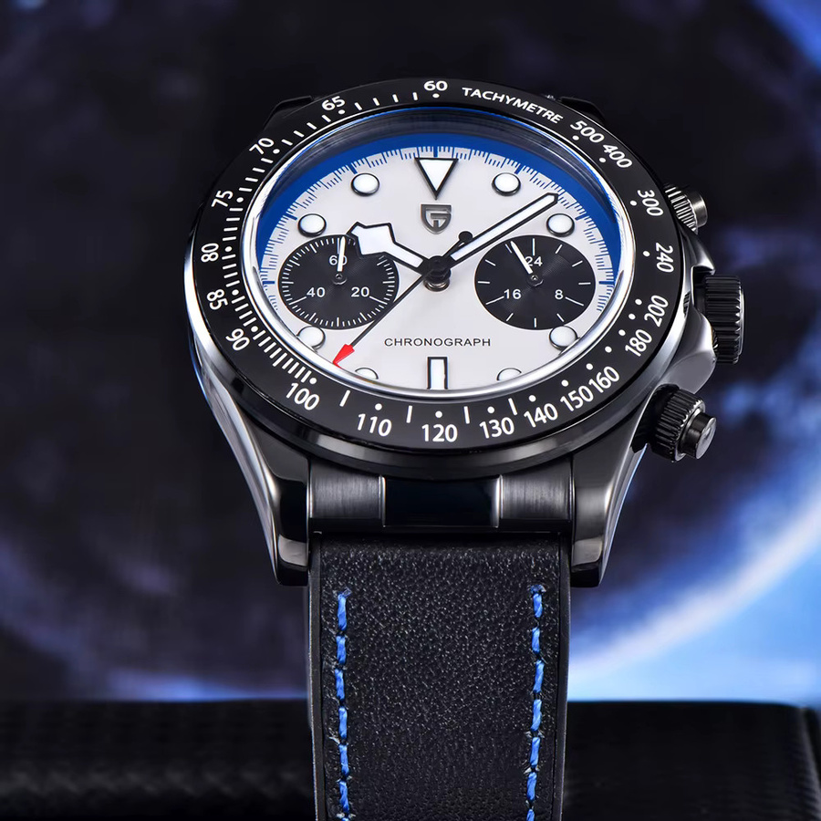Pagani Design Chronograph, Quarz, Edelstahl, Schwarz, Herren - Bild 2