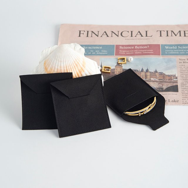 Mikrofaser-Umschlagtaschen, Schwarz, Unisex - Bild 1