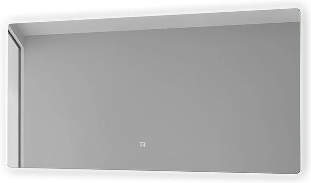 Aica Sanitär Badspiegel mit LED Beleuchtung und Touch Wandschalter, dimmbar, Kaltweiß, B: 100 cm, H: 70 cm - Bild 1