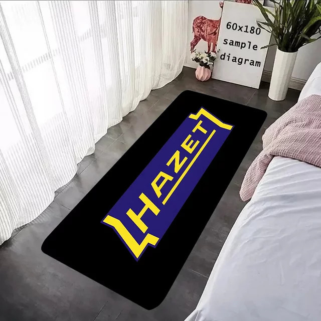 Hazet Logo Bodenmatte aus Flanell in Schwarz für Badezimmer, Küche oder Eingangsbereich - Bild 1