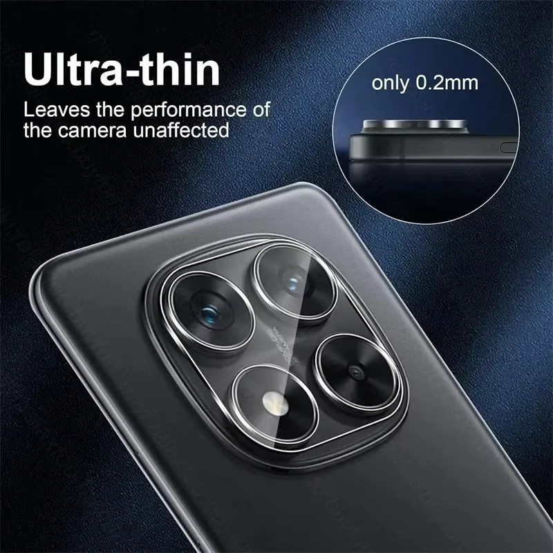5er Set Xiaomi Redmi Note 15 14 Pro Plus 5G Kamera Objektiv Schutzglas mit voller 3D Abdeckung in Transparent - Bild 2