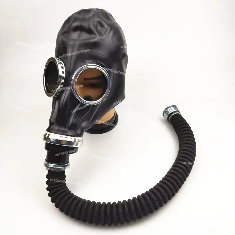 Schutzmaske Typ 59 Vollmaske aus Gummi in Schwarz für Chemikalien, Feuer und Pestizide - Bild 2