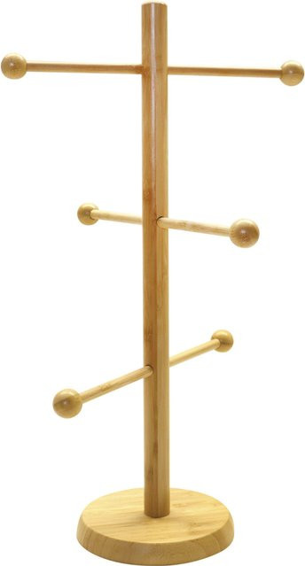 Schneider Brezel- und Wurstständer aus Bambus in Natur, Durchmesser: 15 cm, Höhe: 50 cm - Bild 1