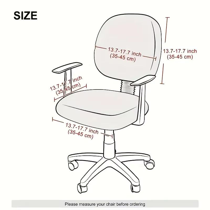 WANERQU Samt-Bürostuhlbezug in Beige, elastischer Schonbezug für Gaming- und Computerstühle - Bild 2
