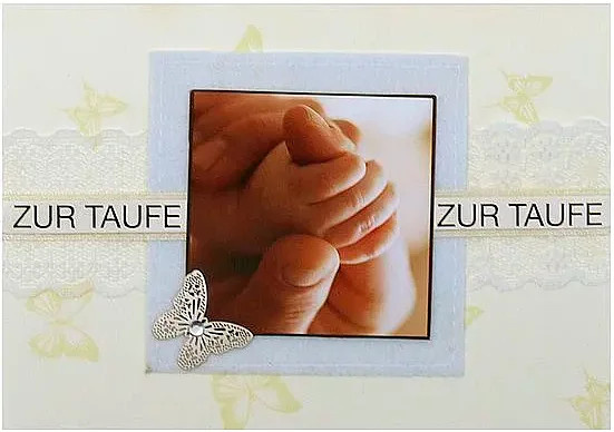 Depesche Grußkarte zur Taufe für Babys in Weiß und Multicolour - Bild 1