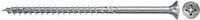 Fischer Power-Fast II Spanplattenschraube mit Senkkopf und Pozidriv-Antrieb, verzinkter Stahl, Farbe: Silber/Blau, Durchmesser: 6,0 mm, Länge: 200 mm - Bild 1
