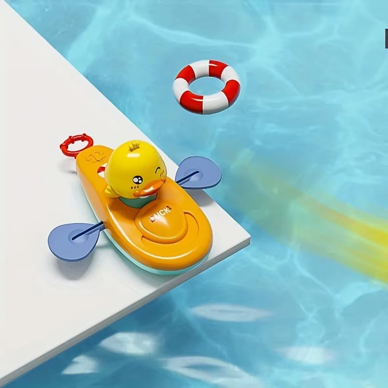 Gowinbaby Kleine gelbe Ente Kajak, Badezimmer Spielzeug, 1-teiliges Set, ab 3 Jahren - Bild 2