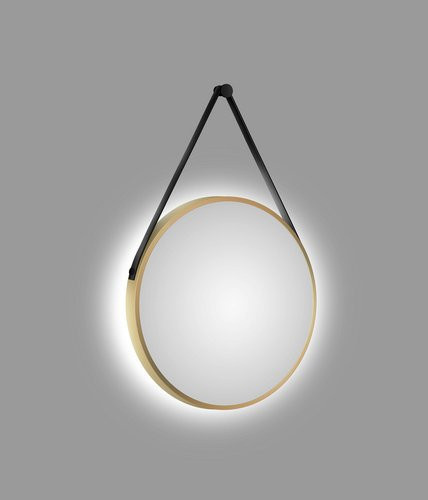 Runder TALOS LED-Lichtspiegel in Gold mit Durchmesser 50 cm - Bild 2