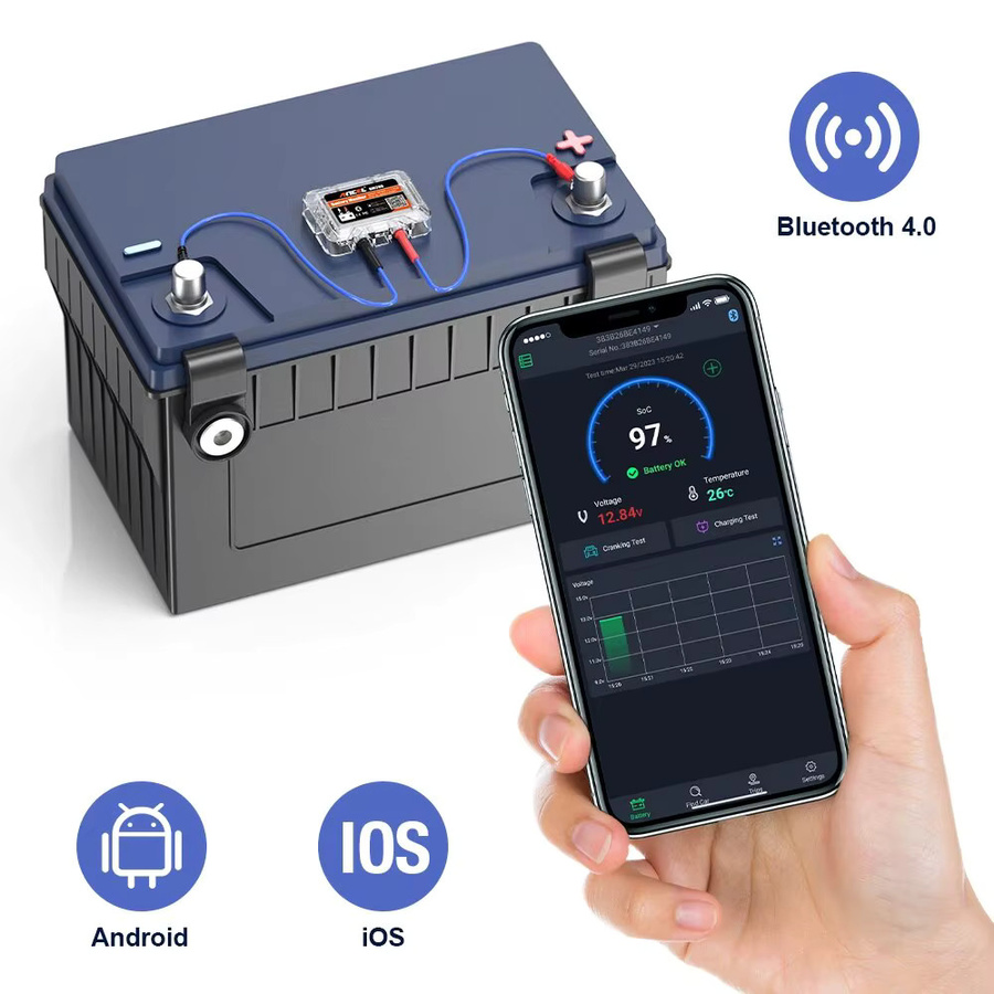Ancel BM200 Wireless Bluetooth 2.0 12V Autobatterie Monitor zur Gesundheitsprüfung und Überwachung für Android und iOS App - Bild 4