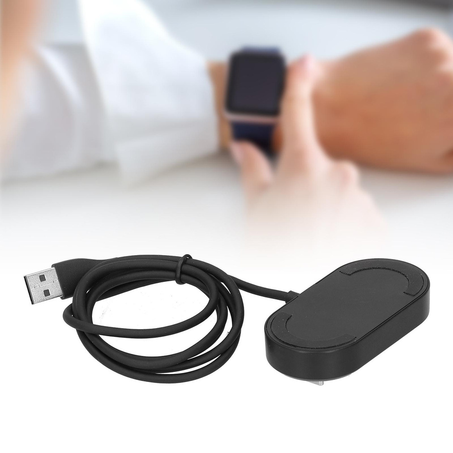 KONNWEI Ladestation für Fitbit Versa 3 und Sense Smartwatch mit USB-C Anschluss, Schwarz - Bild 6