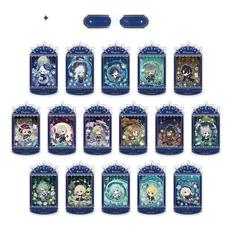 Sunsyea Genshin Impact Acryl Ständer Set, Wanderer, Furina, Villette - Bild 2