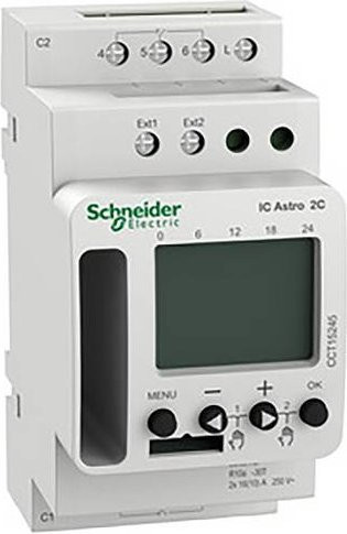 Schneider Electric CCT15245 Smart Dämmerungsschalter für DIN-Schiene in Weiß - Bild 1