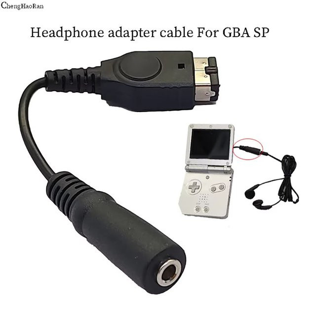 ChengHaoRan 3,5-mm-Kopfhöreranschluss-Adapterkabel für Gameboy Advance GBA SP in Schwarz - Bild 1
