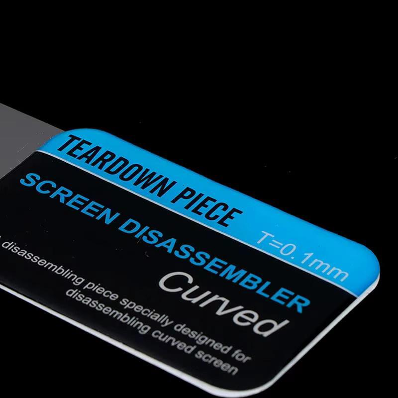 5-teiliges Set BRYNTHORX Ultradünne Flexible Gebogene LCD-Bildschirm-Öffnungskarten aus Edelstahl in Silber zur Demontage von Mobiltelefonen - Bild 3