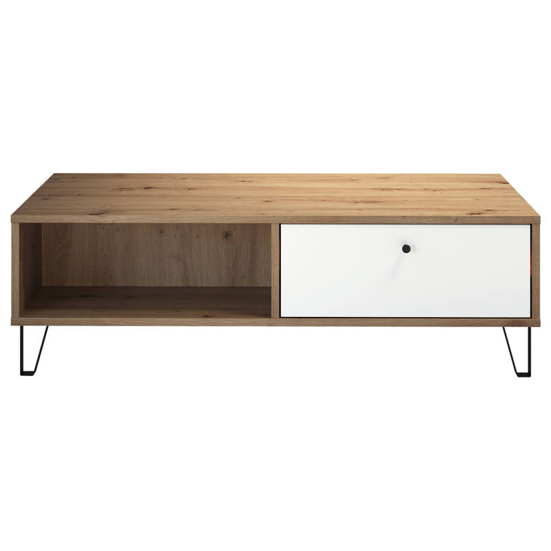 Trendteam TV-Lowboard Touch Eiche Artisan Nachbildung Weiß Matt B/H/T: 110 x 37 x 60 cm - Bild 2
