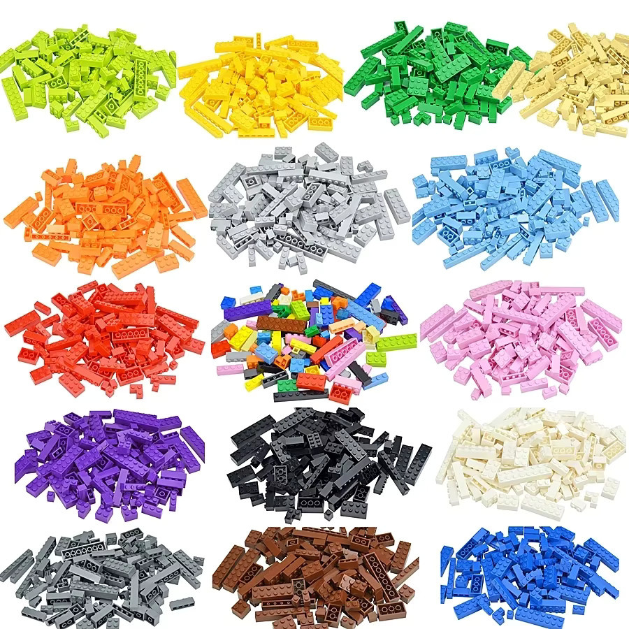 Leduo Gemischte Dicke Figur Bausteine, 104-teiliges Set, Bunt / Mehrfarbig - Bild 3