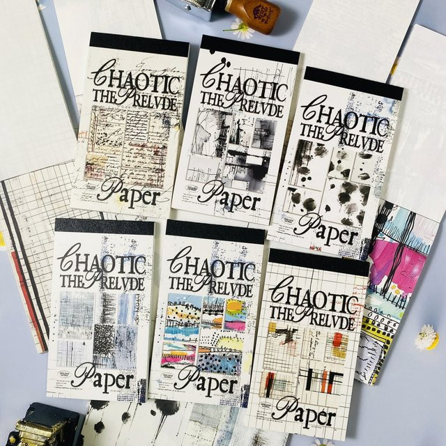 Journamm Vintage Scrapbook Papier Set, 40 Blatt buntes Bastelpapier für DIY-Tagebücher und Scrapbook-Verzierungen, matt - Bild 1