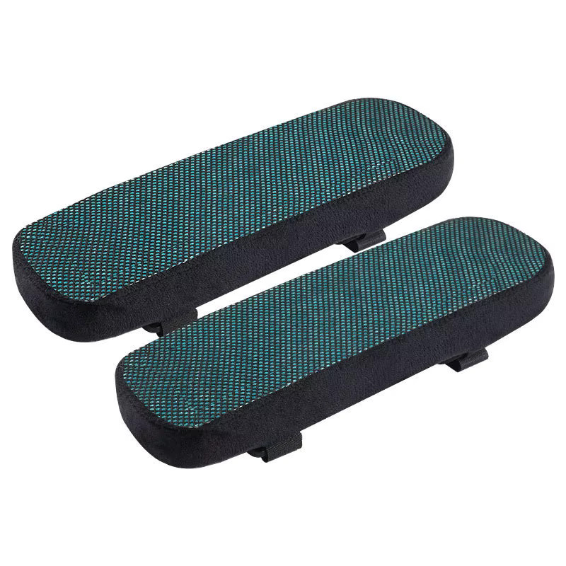 Ergonomische Armlehnenpolster in Schwarz als Set für Bürostühle, Gaming-Stühle und Schreibtischstühle zur Unterstützung deiner Gelenke - Bild 3