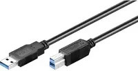 Goobay SuperSpeed USB-A auf USB-B Kabel in Schwarz USB 3.0 - Bild 1