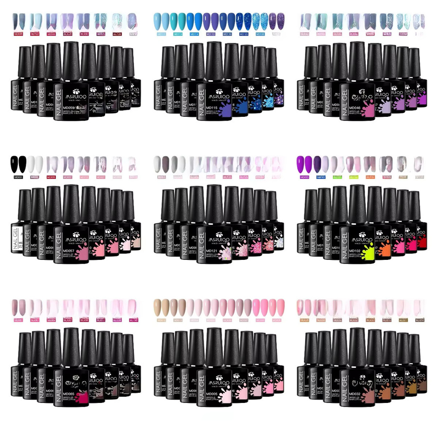 MSRUIOO Nagellack Gel, 8er Set, Glänzend, HEMA-frei - Bild 4