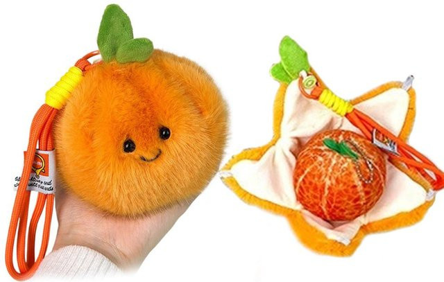 Binchi Fitness Orangenstücke Frucht Plüschtier, ab 1 Jahr - Bild 1