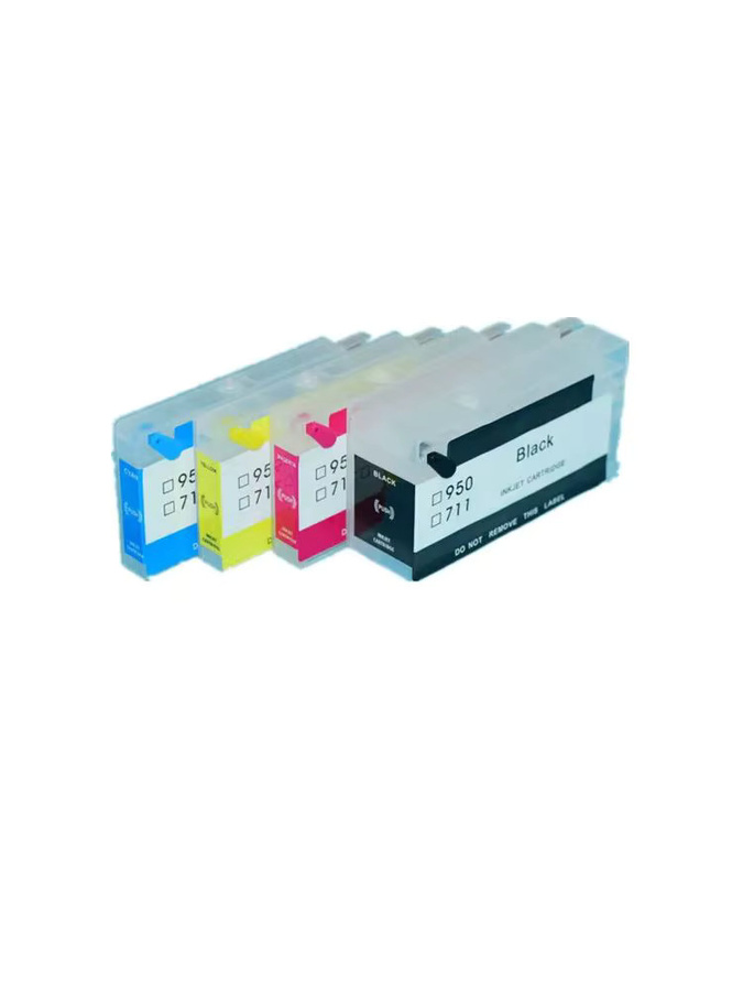 HP 950XL und 951XL nachfüllbare Tintenpatronen mit Lichtbogen-Chips, Multicolor, für HP Officejet 8100, 8600, 8610, 8620, 8640, 8660, 251dw und 276dw Drucker - Bild 2