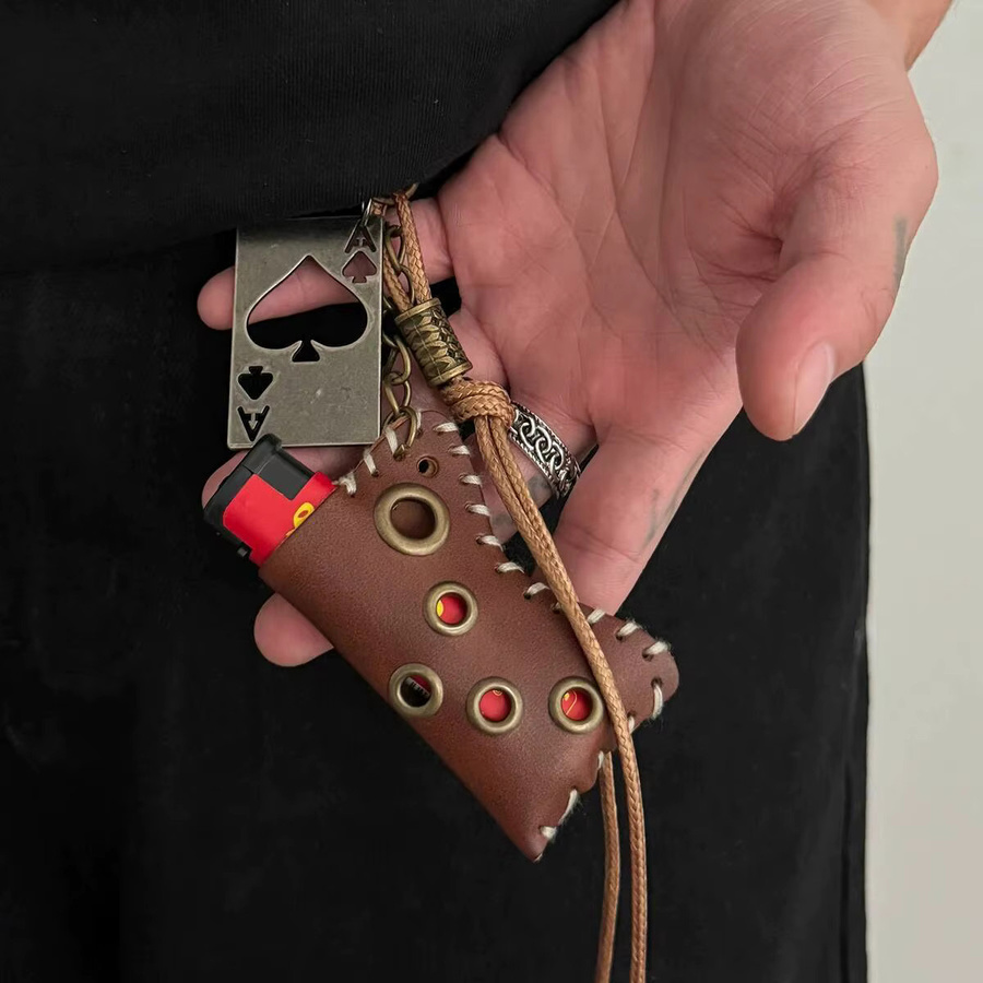 Salircon Schlüsselanhänger, geflochtenes Leder, Unisex - Bild 2