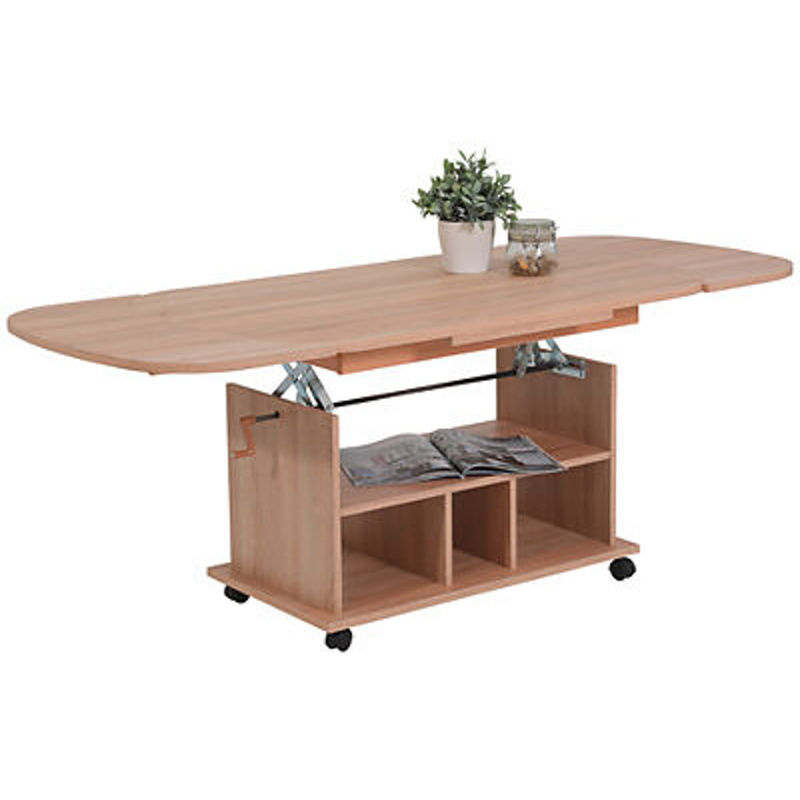 Couchtisch Hela in Eiche Sonoma Nachbildung, modern, braun/beige, B/H/T: 107 x 53 x 67 cm - Bild 2