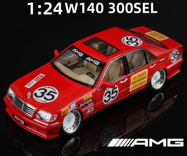 Maisto W140 320SEL, Modellauto, 1:24, Metall, mit Licht und Sound - Bild 1