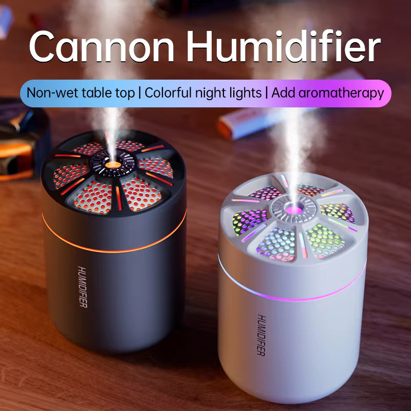 HAOYUNMA Aroma Diffusor und Mini-Luftbefeuchter mit Nachtlicht und Duftfach in Weiß - Bild 2