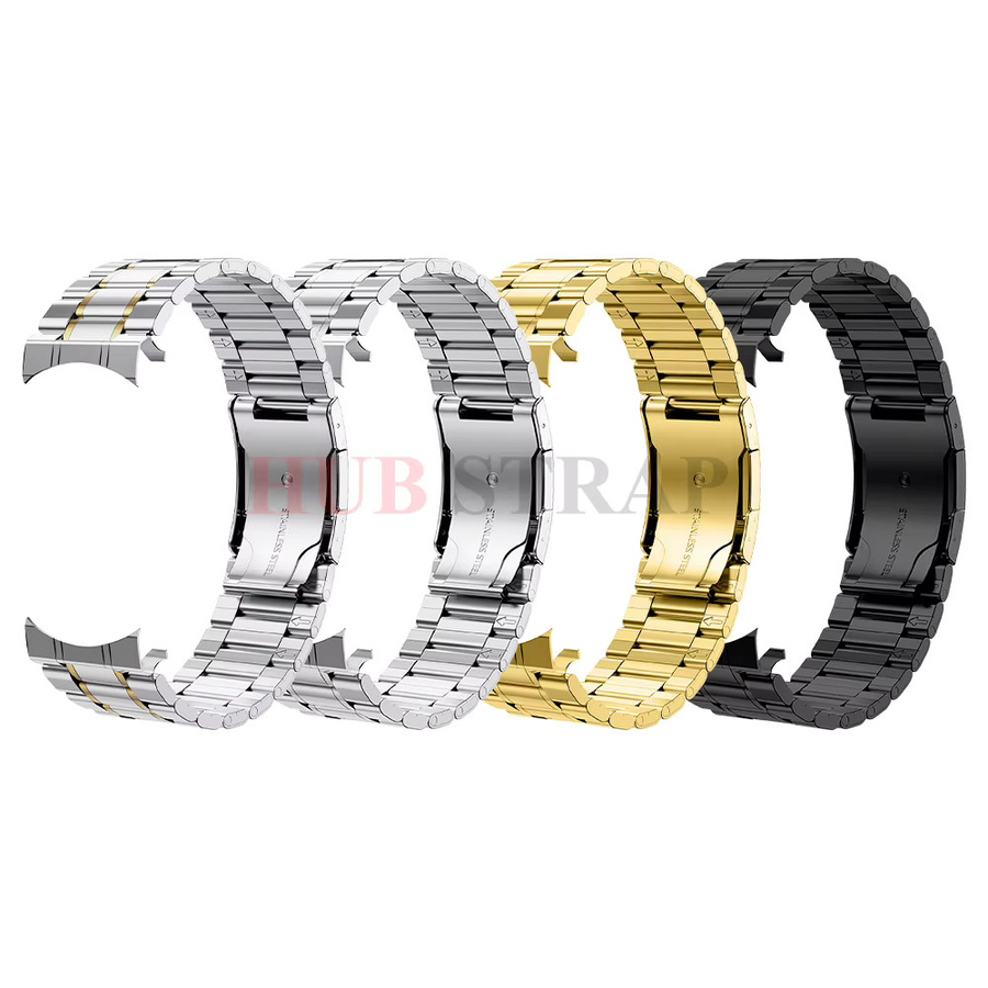 Uhrenarmband Edelstahl, gebogenes Ende, 20 mm, 22 mm, Unisex - Bild 1