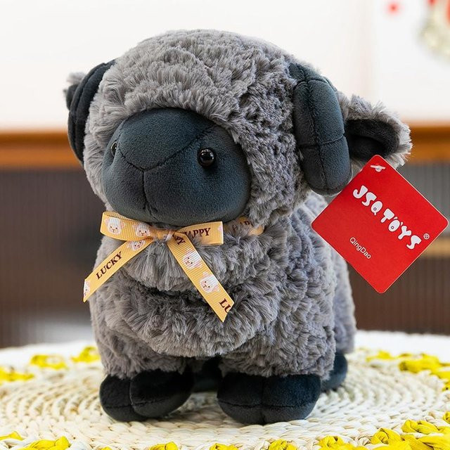 Yiran toy Kuschelschaf Plüschtier, 23cm, grau, ab 3 Jahre - Bild 1