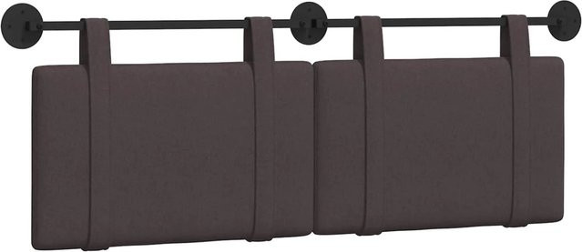 vidaXL Wandmontiertes Polsterpaneel in Dunkelbraun mit Stoffbezug, B/H/T: 150 x 55 x 5 cm - Bild 1