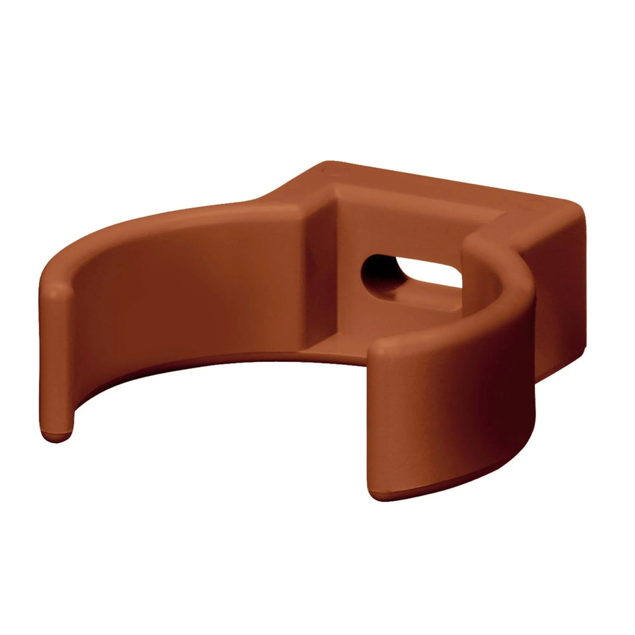 Inefa Rohrschellen Clip DN 50 aus PVC in Braun zur Wandmontage von Fallrohren - Bild 2