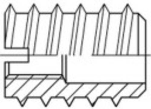 TOOLCRAFT 144030 Einschraubmutter M6 aus Stahl, 12 mm - Bild 1