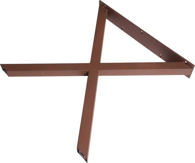 dieda Tischuntergestell X-Form in Rostoptik Braun aus Stahl B: 71,0 cm, T: 70,0 cm - Bild 1