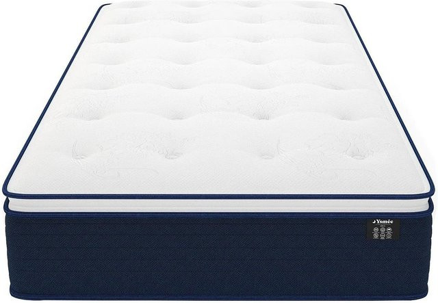 Vente-unique Altier Taschenfederkern Matratze H3 in Weiß, Breite: 90 cm, Länge: 190 cm - Bild 1