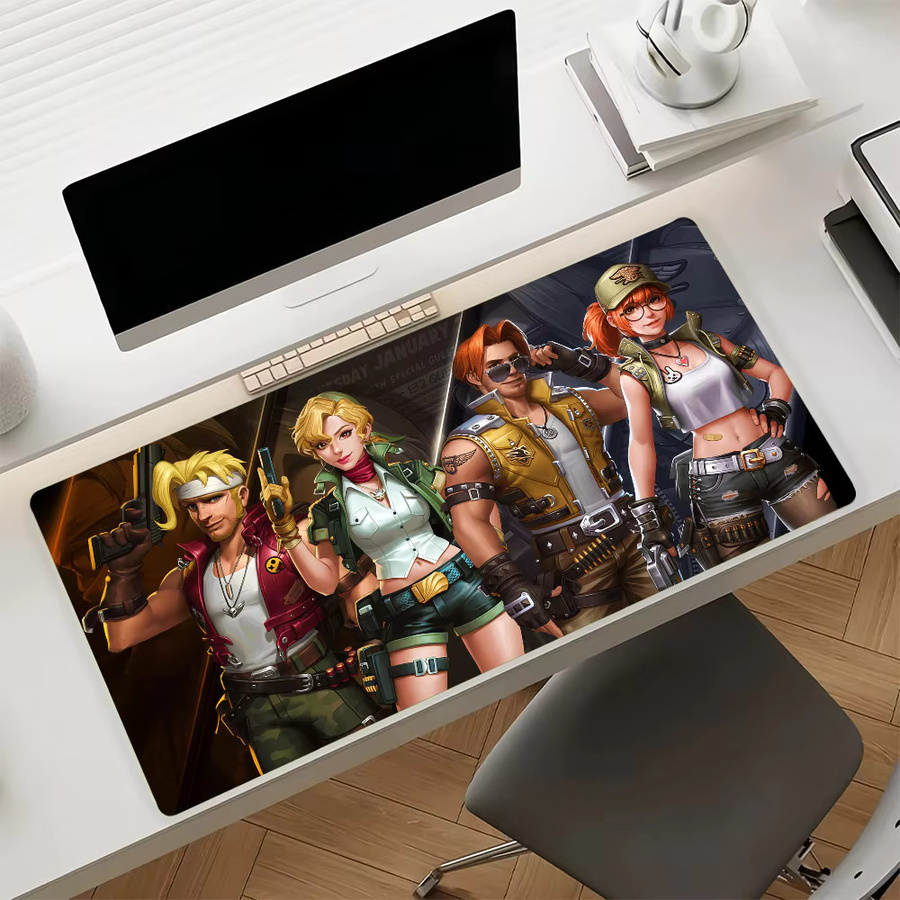 Game M-Metal S-Slug-S Mauspad in Multicolour, rutschfeste Gamer-Schreibtischunterlage für Computer und Laptop - Bild 6
