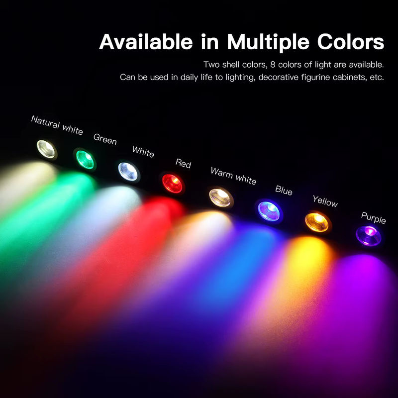 Rybakov LED-Spotlicht aus Aluminium mit RGB-Funktion und USB-Anschluss für Möbel und Vitrinen - Bild 6