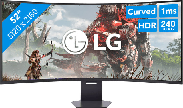 LG UltraGear Evo 52G930B-B.AEU Curved Gaming-Monitor, 52 Zoll, Schwarz, 5K2K, 240 Hz, VA-Panel - Bild 1