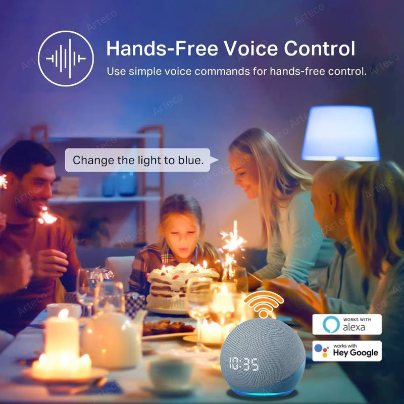 Tuya Smart LED Glühbirne E27 RGBWW mit WLAN und ZigBee, 15W, Multicolour, kompatibel mit Alexa und Google Assistant - Bild 2