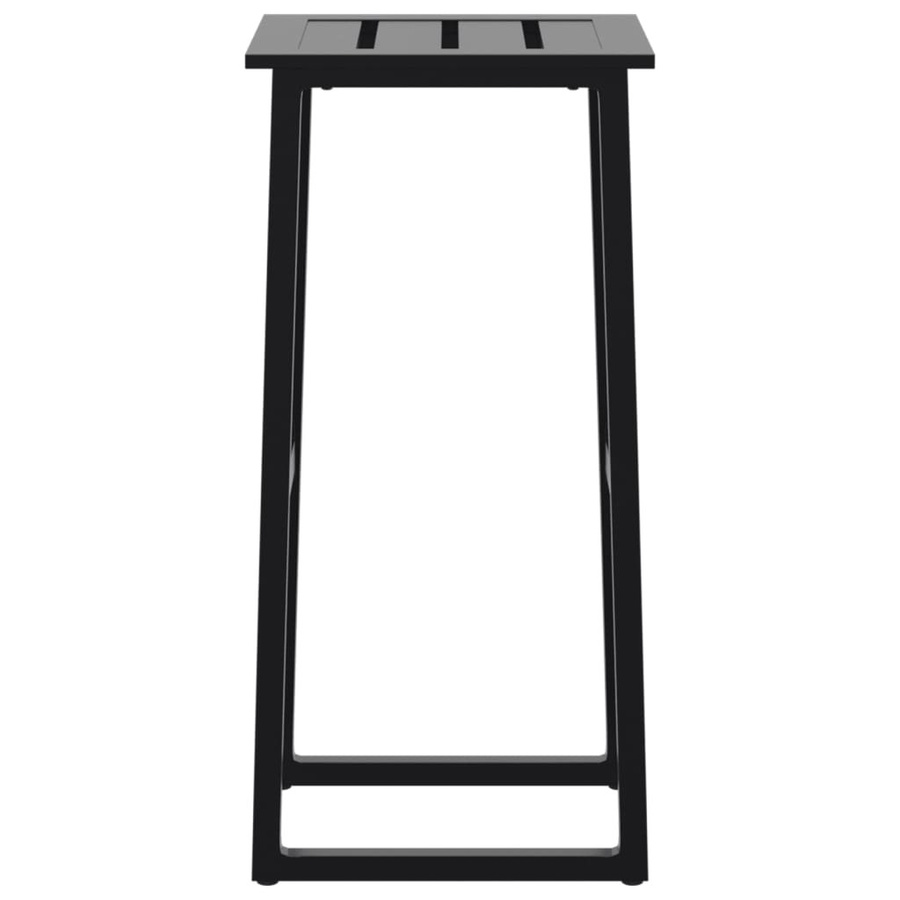 vidaXL Barhocker 4er Set Schwarz aus pulverbeschichtetem Stahl B/T/H: 38 x 38 x 80 cm - Bild 4