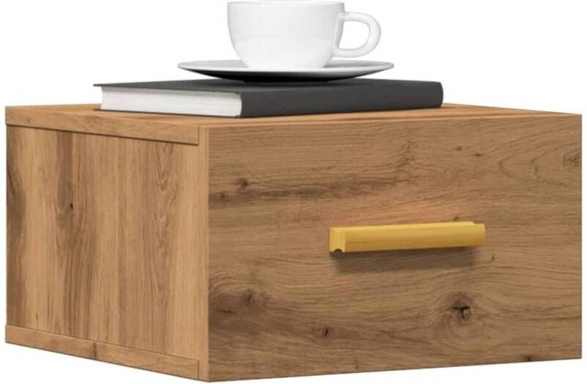 Wand-Nachttisch Artisan-Eiche von Vidaxl in Braun, Modernes Design, B/T/H: 35 x 35 x 20 cm - Bild 1