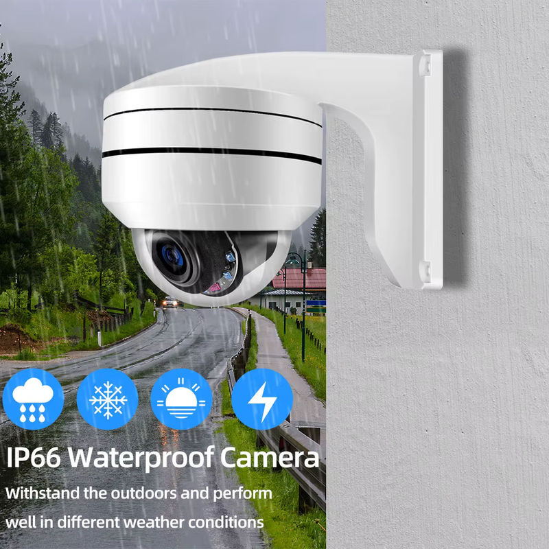 NINIVISION PTZ Dome IP Überwachungskamera mit 8MP 4K Auflösung, 10x optischem Zoom, PoE, IP66 Outdoor-Schutz, Nachtsicht und Bewegungserkennung in Weiß - Bild 5