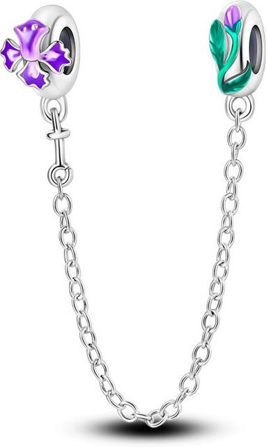 Yiran pet products Sicherheitskette Kupfer, Schmetterling, Zirkonia, Perle, Damen - Bild 1