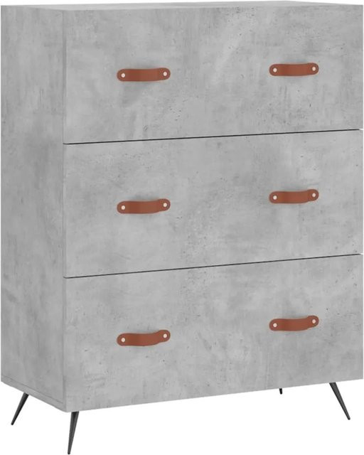 vidaXL Kommode Betongrau B/T/H: 69,5 x 34 x 90 cm - Bild 1