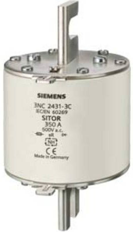 Siemens Sicherungseinsatz 3NC84343C Sicherungsgröße 3, 500A, 690V, Weiß - Bild 1