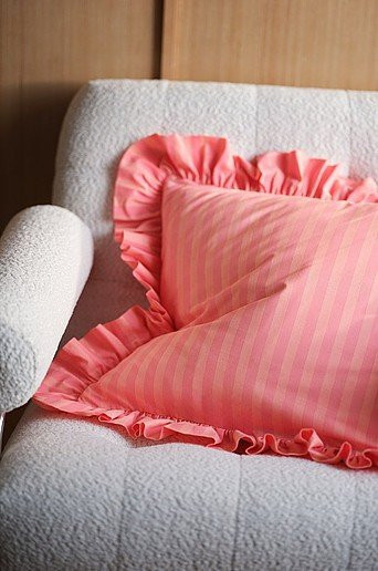 Jotex Kissenbezug FREDDIE gestreift in Pink, B/H: 50 x 50 cm - Bild 1