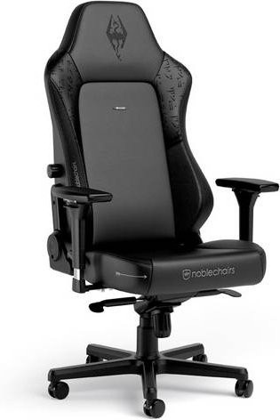 Noblechairs HERO Gaming-Stuhl The Elder Scrolls V: Skyrim 10th Anniversary Edition in Schwarz und Grau mit Kopfstütze und verstellbaren Armlehnen - Bild 1