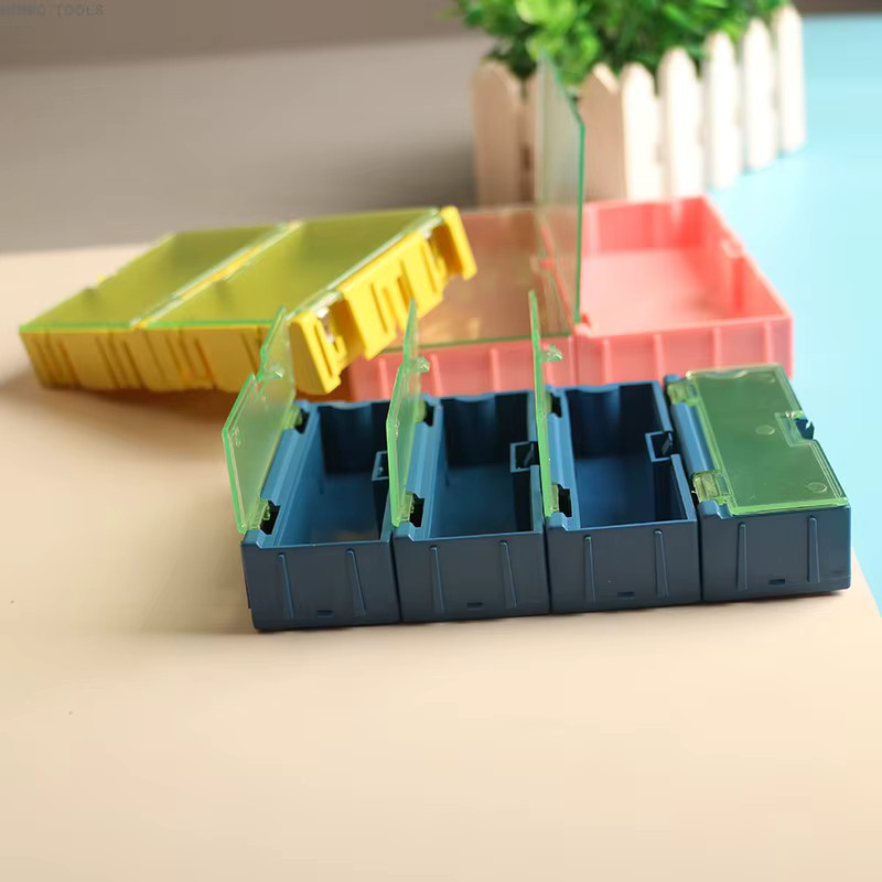 LISM SMT Komponenten-Box 20-teiliges Set für elektronische Bauteile, Widerstände und Schrauben, Farbe: Pink - Bild 2